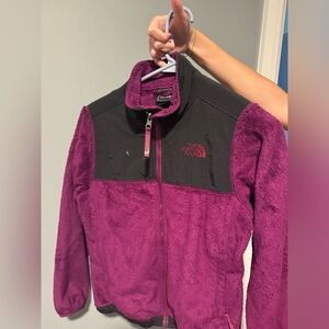 girls medium north face fleece jacket